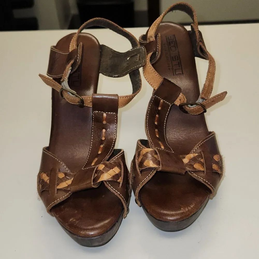 Bed Stu Cobbler Heels 9.5 B Shoes - Picture 5 of 16